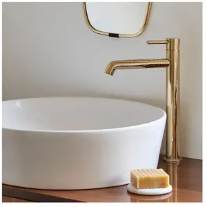 Omnires Or Couleur Laiton Salle de Bains Lavabo Gold Haut Robinet Levi... pas cher