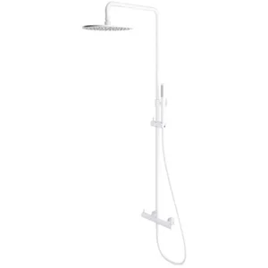 OMNIRES Y - Doucheset met kraan, diameter 25 cm, mat wit Y1244MWM