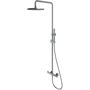 Omnires, Système de douche, Y - Doucheset met kraan, diameter 25 cm, geborsteld nikkel Y1244MNI pas cher