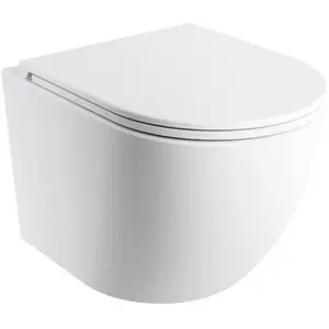 OMNIRES Ottawa - Hangend toilet met wc bril SoftClose, Rimless, mat wi...