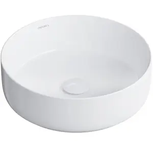 OMNIRES Tulsa - Opbouwwastafel, diameter 36 mm, zonder overloop, wit T...