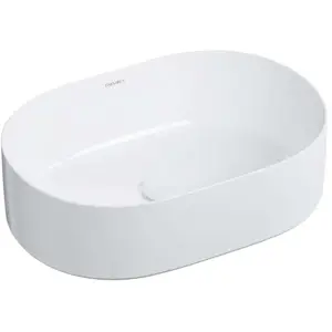 OMNIRES Mesa - Opzetwastafel, 46x32 cm, zonder overloop, wit MESA460BP pas cher