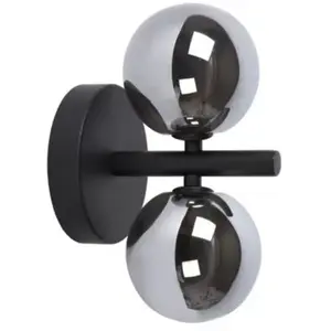 Comparateur de prix : TooLight Wandlamp APP1162-2W - G9 - Glas/Metaal - Zwart/Grijs