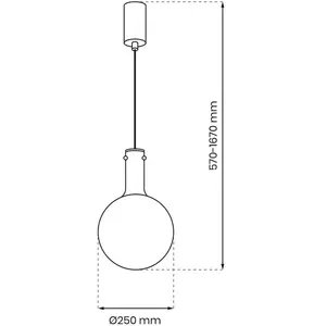 Lampe suspendue TORONTO 1xGU10 pas cher