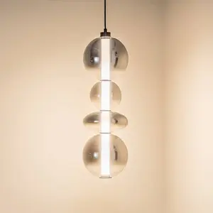 Suspension DAPHNE FUMÉ 36W pas cher