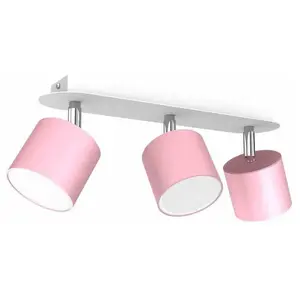 MILAGRO Plafonnier DIXIE PINK 3xGX53 pas cher