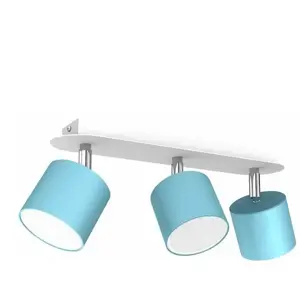 MILAGRO Plafonnier DIXIE BLEU/BLANC 3xGX53 pas cher