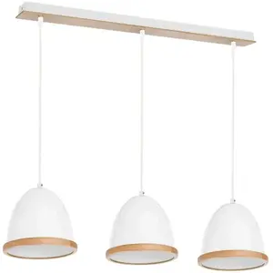Suspension STUDIO BLANC 3xE27 pas cher