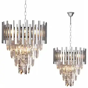 MILAGRO Lustre ASPEN II CHROME 9xE14 pas cher