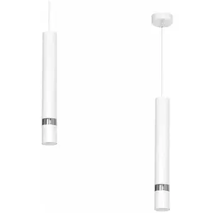 MILAGRO Suspension JOKER BLANC/CHROME 1xGU10 pas cher