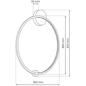 Plafonnier LED Saturno Noir 46W pas cher