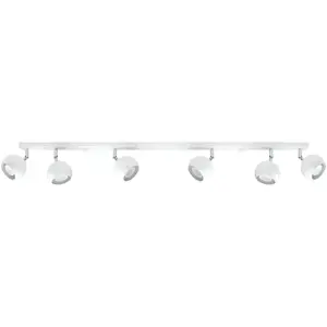 SOLLUX Clairage de plafond blanc oculaire 6L l: 120, b: 10 h: 15, GU10, dimmable pas cher