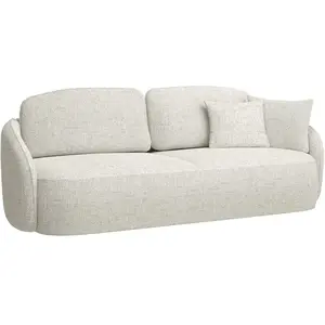 SELSEY Canapé convertible trois places - SAVOY - crème pas cher