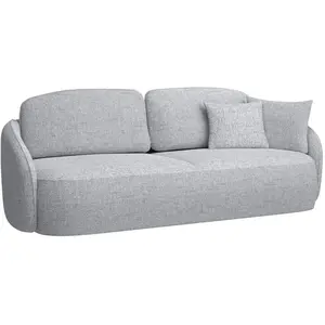 Canapé convertible trois places - SAVOY - gris clair
