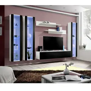 ASM Ensemble TV - 2 éléments - Blanc pas cher