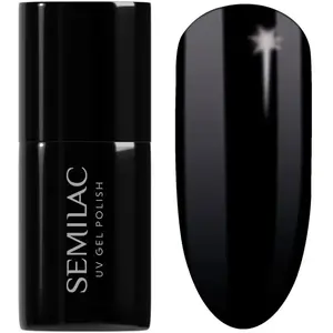 Semilac Vernis à ongles gels semi-permanents UV 300 Perfect Black 7ml pas cher