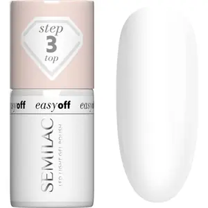 Semilac, Vernis à ongles, Gel Vernis Top Coat Easy Off Étape 3 (Transparent, Vernis à ongles effet gel) pas cher