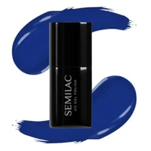 Semilac Vernis à ongles gels semi-permanents UV 308 Festive Blue 7ml pas cher