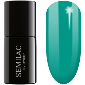 Semilac Vernis à ongles UV Hybrid 448 Azure Green 7 ml Collection Neon pas cher