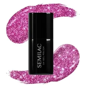 Semilac Vernis à ongles UV Hybrid 462 Pink Bubbles 7 ml Collection Flash pas cher