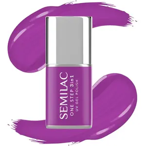 Semilac One Step Vernis à ongles UV 3 en 1 S760 Hyacinth Violet 7 ml pas cher