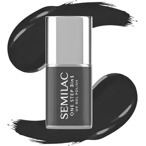 Comparateur de prix : Semilac One Step Vernis à ongles UV 3 en 1 S190 The Black 7 ml