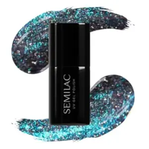 Semilac Vernis UV 828 Grey Holo 7ml pas cher