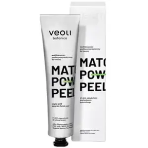 Veoli Botanica Matcha Power Peel multi-acid enzymatische gezichtsscrub 75ml pas cher