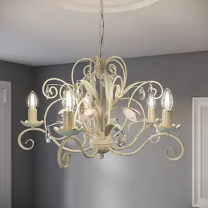 Luce 5 Hanglamp - Stijlvolle Plafondlamp met 5xE14 Fitting