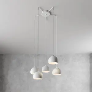 Luminex SOOL 1213 Hanglamp - 5 lichtpunten, Wit Mat
