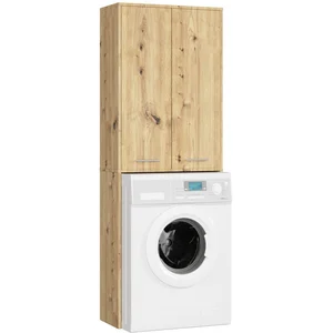 Meuble pour machine à laver AKORD FIN Chêne Artisan 64 cm 2 portes 4 é... pas cher