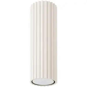 Plafonnier Karbon aluminium 1xGU10 6.5cm Sollux pas cher