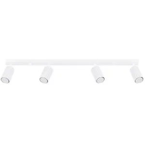 Plafonnier Karbon aluminium 4xGU10 81cm Sollux pas cher