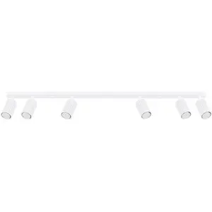 Sollux - Plafonnier Karbon aluminium 6xGU10 117cm pas cher