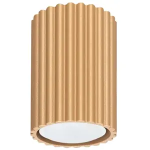 Plafonnier Karbon aluminium 1xGU10 6.5cm Sollux pas cher