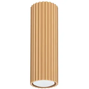 Plafonnier Karbon aluminium 1xGU10 6.5cm Sollux pas cher