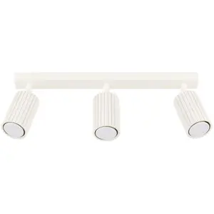 Plafonnier Karbon aluminium 3xGU10 45cm Sollux pas cher