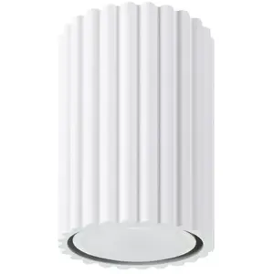 Plafonnier Karbon aluminium 1xGU10 6.5cm Sollux pas cher
