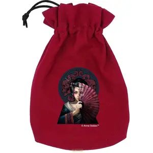 Q Workshop Anne Stokes Würfelbeutel Geisha Skull pas cher