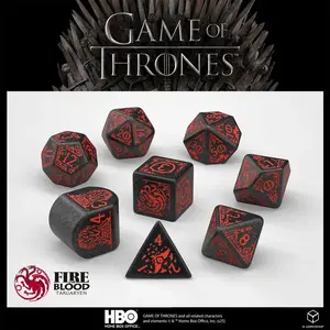 Q Workshop Game of Thrones. Targaryen Dice Set. pas cher
