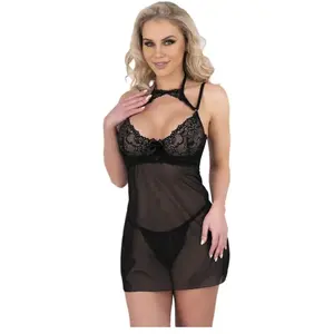 Livco Corsetti Fashion - Binella Set Babydoll + Thong Black