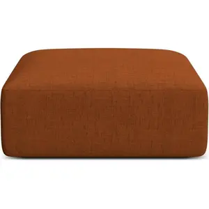 Maison Heritage, Tabouret, Pouf, "Talia", 1 Place, Brique, 90x90x40 Fabriqué en Europe pas cher