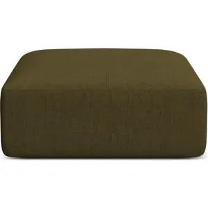Maison Heritage, Tabouret, Pouf, "Talia", 1 Place, Vert, 90x90x40 Fabriqué en Europe pas cher
