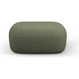 Maison Heritage, Tabouret, Pouf, "Estro", 1 Place, Vert, 90x88x40 Fabriqué en Europe pas cher