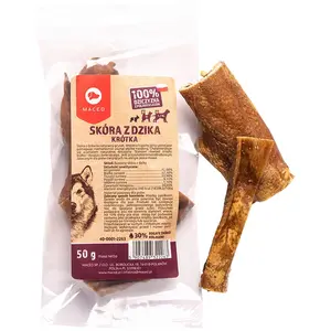 50g Maced, peau de sanglier, friandise pour chien pas cher