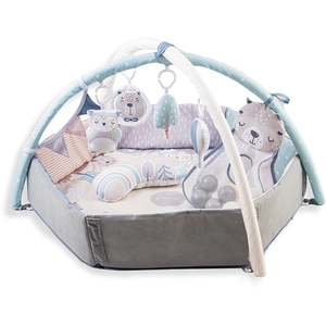 MoMi PASTEL - 3en1 - Tapis d'Eveil Bebe - arche à jouets - sensoriels ... pas cher
