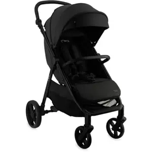 Momi Clara Poussette - De 0 Mois À 22 Kg - Kit D'accessoires ¿ Sac - Barre De Sécurité Rotative - Poignée Réglable ¿ Noir pas cher