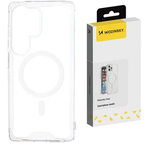 Wozinsky Clear Corner Case MagSafe for Samsung Galaxy S25 - Clear (Samsung Galaxy S25), Coque pour téléphone portable, Transparent pas cher