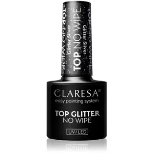 Claresa, Vernis à ongles, Top Shine No Wipe (Glitter, Silver, Vernis s... pas cher