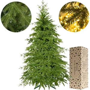 Springos Kunstkerstboom | Natuurlijk Sparrenhout | 120 cm | Zonder Ver... pas cher